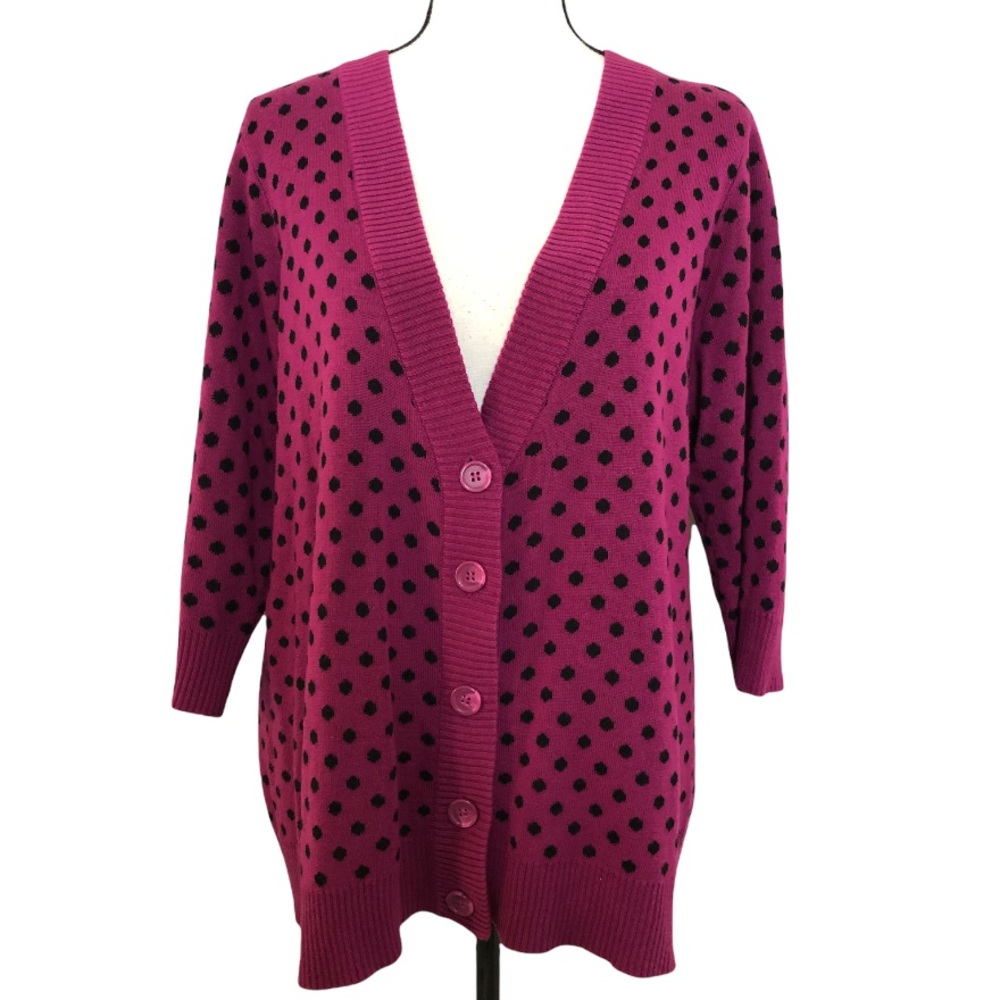 Torrid polka  button sweater Sz 2 plus